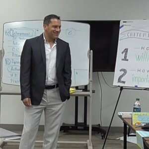 Ricardo at Facilitation Class